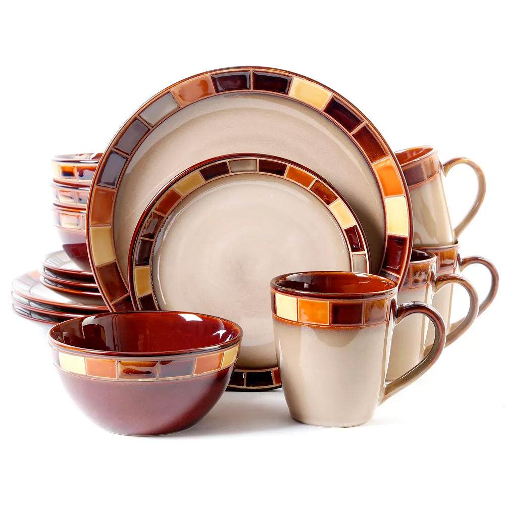 Gibson Home Gibson Everyday Casa Estebana 16-pc. Dinnerware Set 1 Gibson Home Gibson Everyday Casa Estebana 16-pc. Dinnerware Set