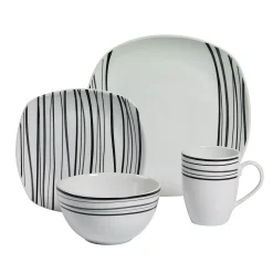 Gallery Justin 16-pc. Soft Square Dinnerware Set