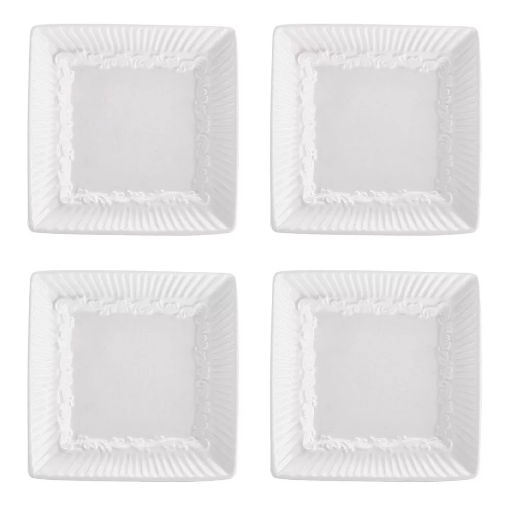 Mikasa Italian Countryside 4-pc. Square Dip Plate Set 1 Mikasa Italian Countryside 4-pc. Square Dip Plate Set
