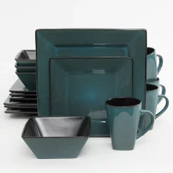 Gibson Elite Kiesling 16-pc. Hard Square Dinnerware Set