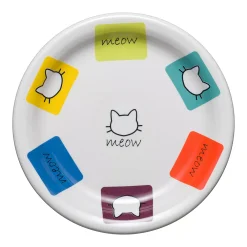 Fiesta Meow Border Appetizer Plate