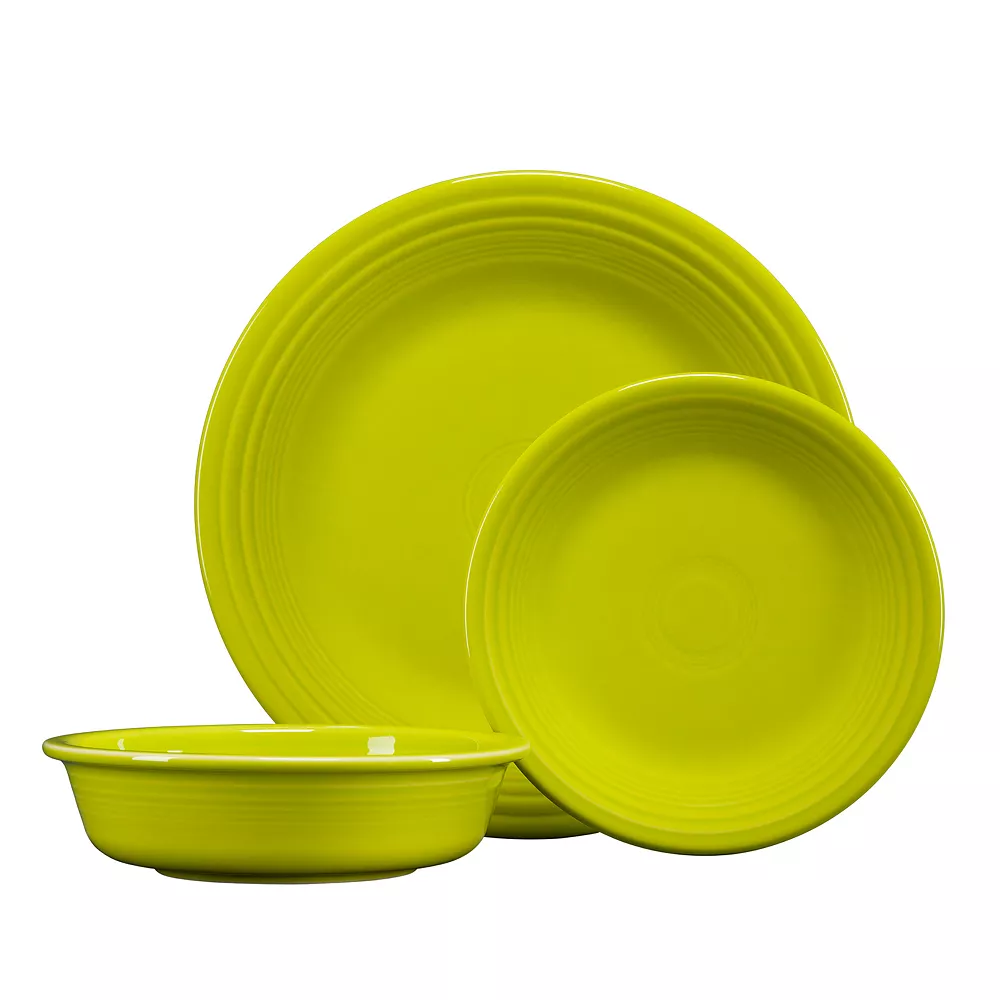 Fiesta Classic 3-pc. Dinnerware Set 1 Fiesta Classic 3-pc. Dinnerware Set