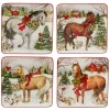CERTIFIED INTL Certified International Christmas On The Farm 4-pc. Dessert Plate Set