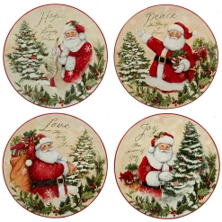 CERTIFIED INTL Certified International Holiday Wishes 4-pc. Dessert Plate Set