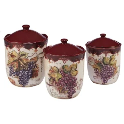 Certified International Vintners Journal 3-pc. Canister Set