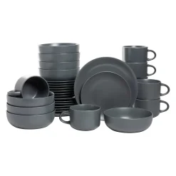 10 Strawberry Street 32-pc. Matte Coupe Dinnerware Set