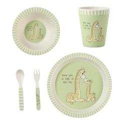 Precious Moments Set Of 5 Mealtime Giraffe Gift Set