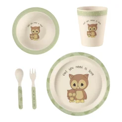 Precious Moments Set Of 5 Mealtime Owl Gift Set