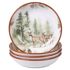 Certified International Mountain Retreat 4-pc. Soup Bowl Set