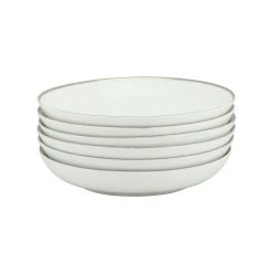 10 Strawberry Street Coupe Silver Line 6-pc. Soup Plate Set 7 10 Strawberry Street Coupe Silver Line 6-pc. Soup Plate Set -Mikasa Sales 3890346 ALT3