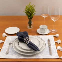 10 Strawberry Street Coupe Silver Line 6-pc. Charger Plate Set -Mikasa Sales 3890350 ALT3