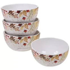 Certified International Harvest Splash 4-pc. Ice Cream Bowl Set