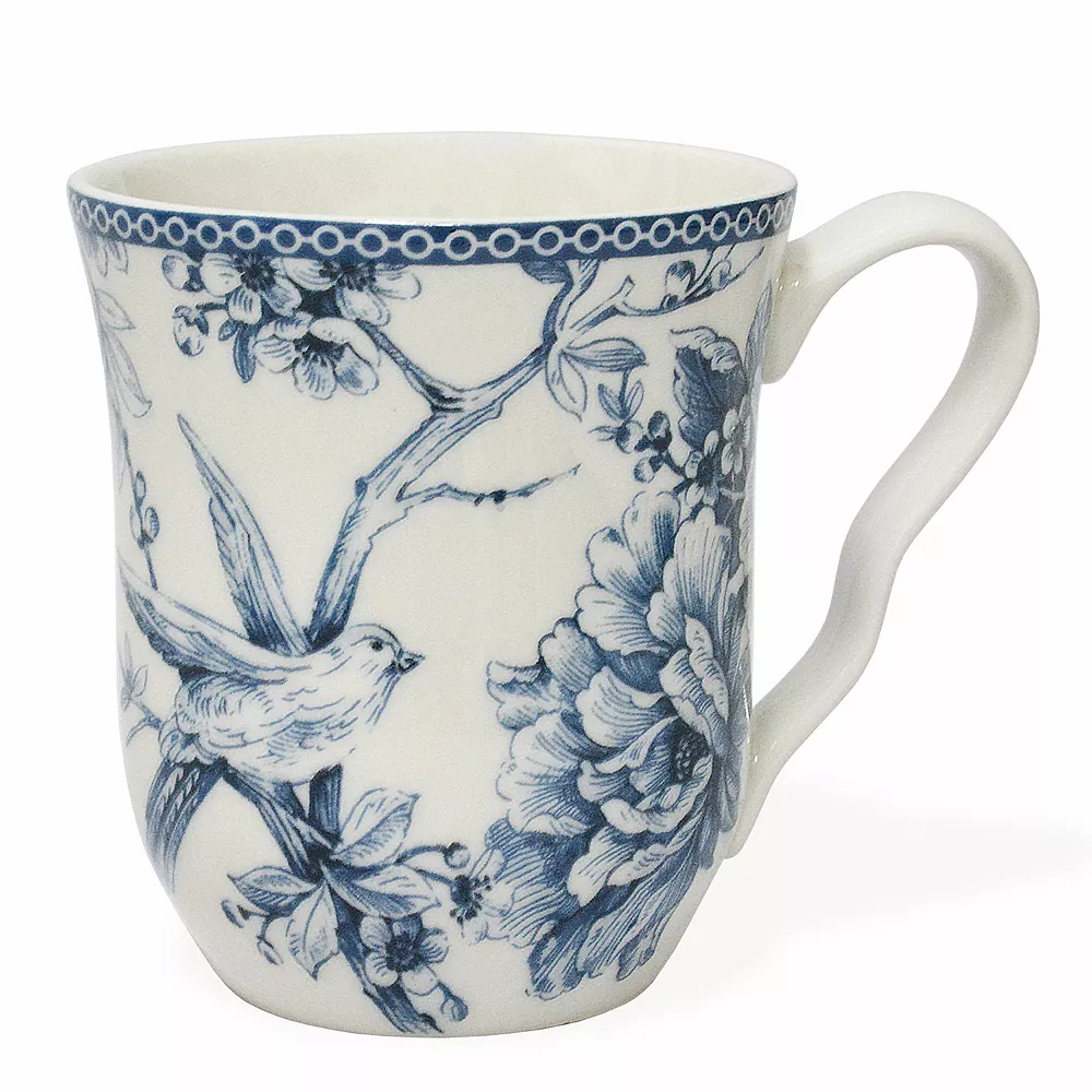 222 Fifth Adelaide Blue 16-pc. Square Dinnerware Set 4 222 Fifth Adelaide Blue 16-pc. Square Dinnerware Set - Image 4