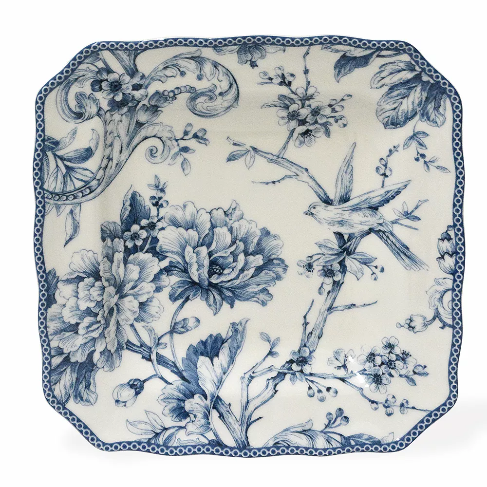 222 Fifth Adelaide Blue 16-pc. Square Dinnerware Set 5 222 Fifth Adelaide Blue 16-pc. Square Dinnerware Set - Image 5