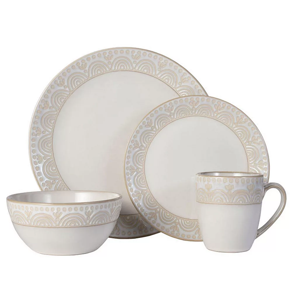 Pfaltzgraff Amelia Cream 16-pc. Dinnerware Set 1 Pfaltzgraff Amelia Cream 16-pc. Dinnerware Set