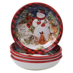 Certified International Magic Of Christmas Snowman 4-pc. Soup Bowl Set