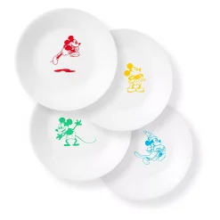 Disney's Mickey Mouse The True Original 4-pc. Appetizer Plate Set By Corelle