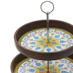 Gourmet Basics Vella 2-Tier Serving Tray -Mikasa Sales 4798288 ALT3