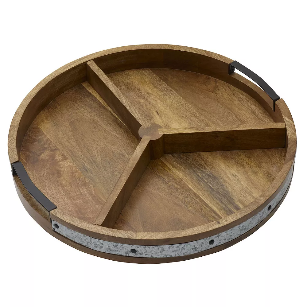 Gourmet Basics Divided Lazy Susan 1 Gourmet Basics Divided Lazy Susan