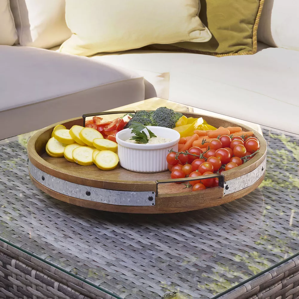 Gourmet Basics Divided Lazy Susan 3 Gourmet Basics Divided Lazy Susan - Image 3