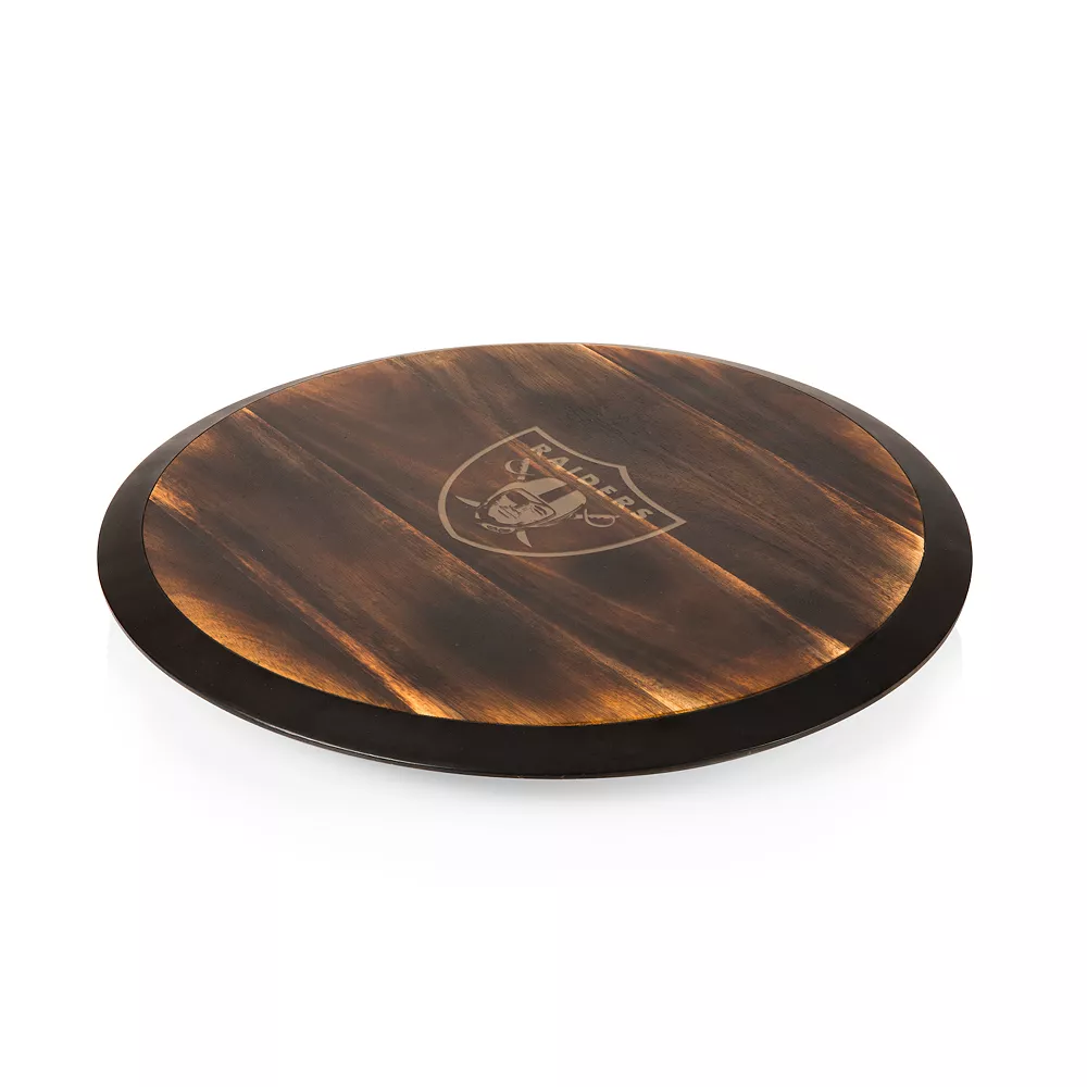 Picnic Time Las Vegas Raiders Lazy Susan Serving Tray 1 Picnic Time Las Vegas Raiders Lazy Susan Serving Tray