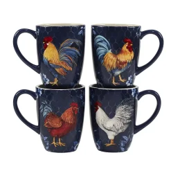 Certified International Indigo Rooster 16-pc. Dinnerware Set 9 Certified International Indigo Rooster 16-pc. Dinnerware Set -Mikasa Sales 4987913 ALT4