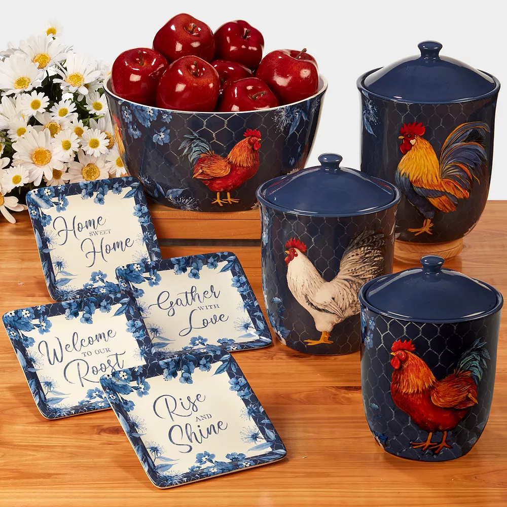 Certified International Indigo Rooster 16-pc. Dinnerware Set 6 Certified International Indigo Rooster 16-pc. Dinnerware Set - Image 6