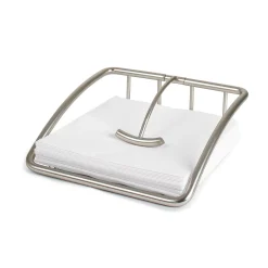 Spectrum Euro Weighted Satin Nickel Napkin Holder -Mikasa Sales 4991662 ALT3