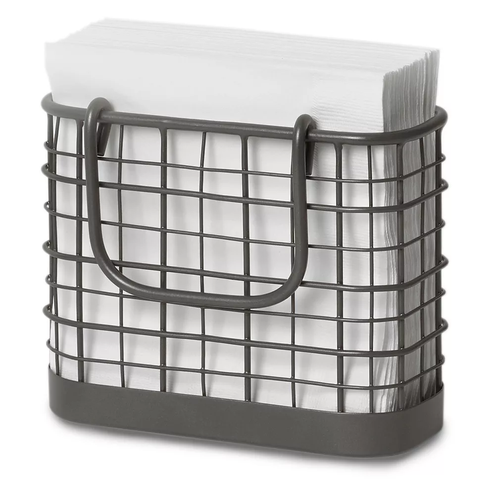 Spectrum Madison Industrial Gray Napkin Holder 1 Spectrum Madison Industrial Gray Napkin Holder