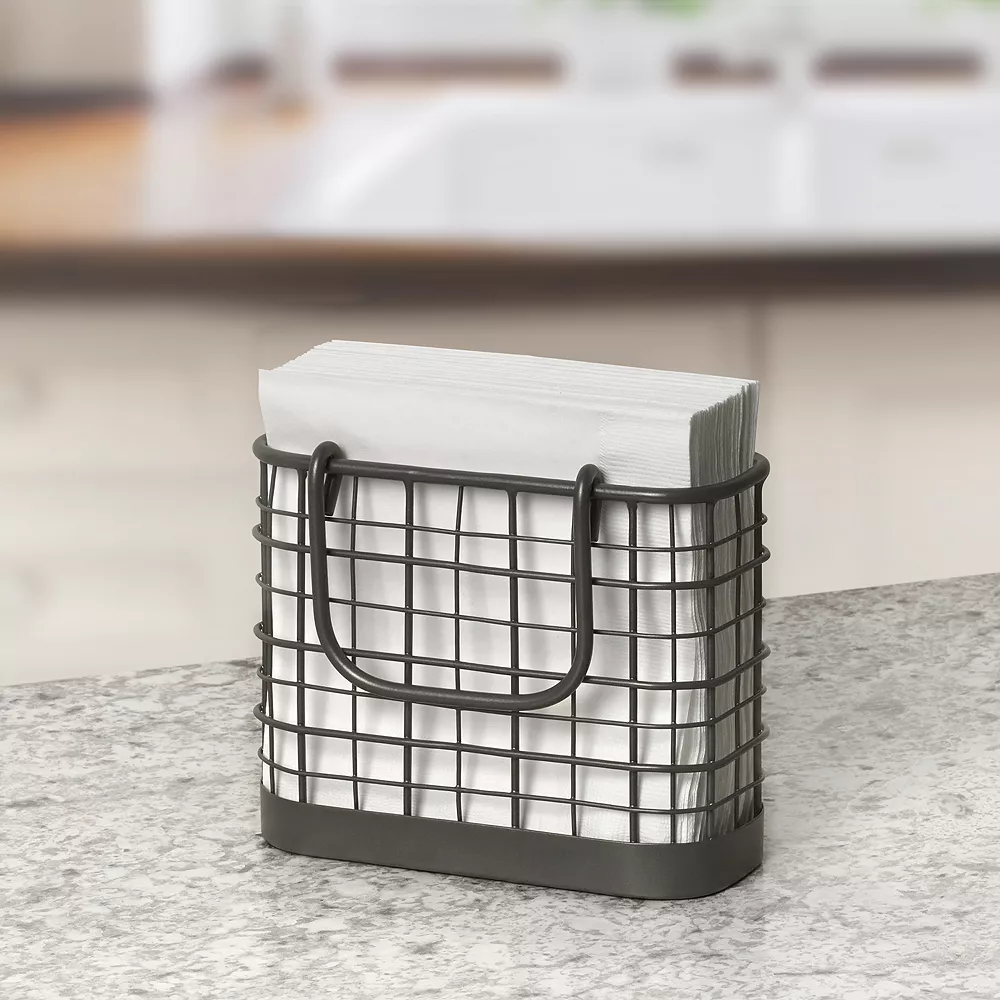 Spectrum Madison Industrial Gray Napkin Holder 2 Spectrum Madison Industrial Gray Napkin Holder - Image 2