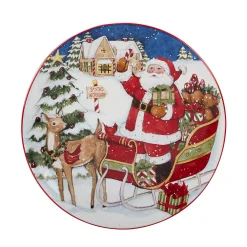 Certified International Santa's Workshop 4-pc. Dessert Plate Set -Mikasa Sales 5178417 ALT2
