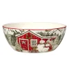 Certified International Snowman's Farmhouse Deep Bowl