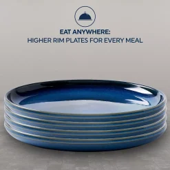 Corelle 4-pc. Reactive Glaze Stoneware Dinner Plate Set -Mikasa Sales 5273408 ALT4