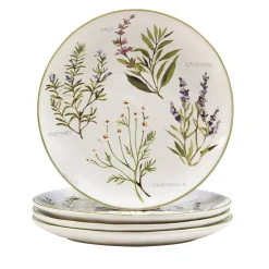 Certified International Fresh Herbs 4-pc. Dinner Plate Set