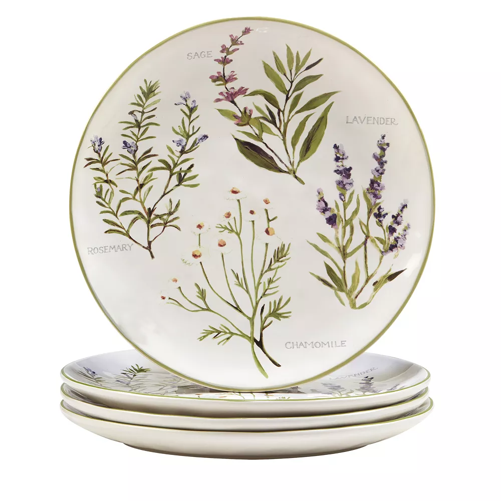 Certified International Fresh Herbs 4-pc. Dinner Plate Set 1 Certified International Fresh Herbs 4-pc. Dinner Plate Set