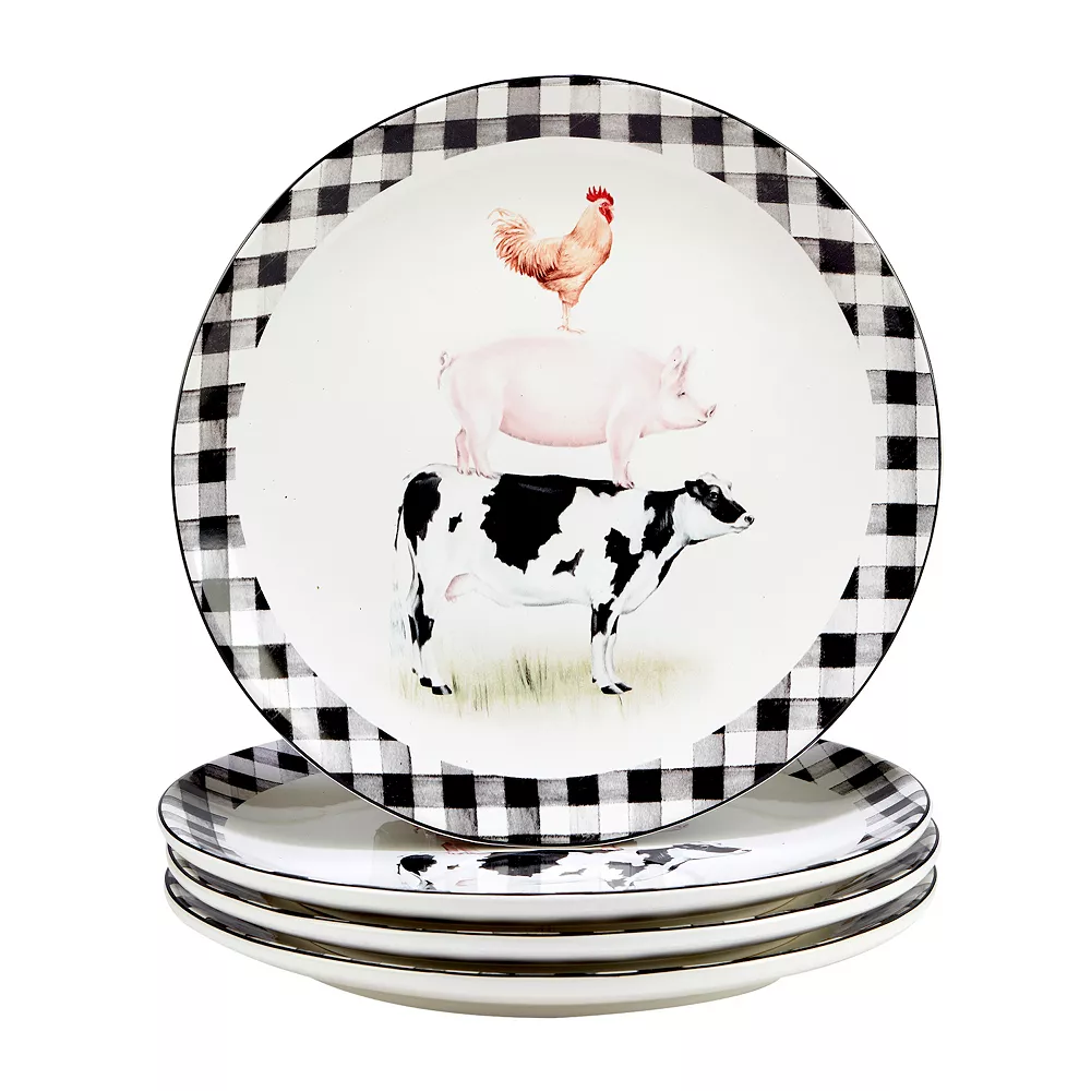 Certified International On The Farm 4-pc. Dinner Plate Set 1 Certified International On The Farm 4-pc. Dinner Plate Set