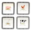 Certified International On The Farm 4-pc. Canape Plate Set