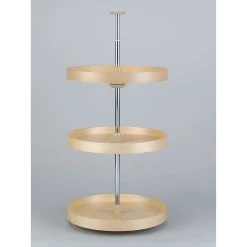Rev-A-Shelf 6013-20-15-526 20 Inch Wood Full Circle 3 Shelf Lazy Susan, Natural -Mikasa Sales 5706157 ALT2