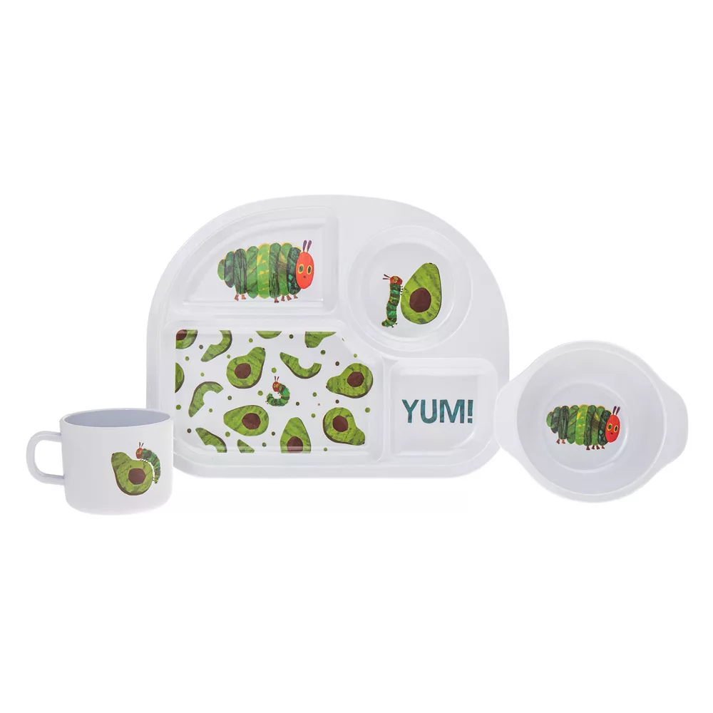 Godinger Silver World Of Eric Carle "The Very Hungry Caterpillar" 3-pc. Kids' Melamine Dinnerware Set 1 Godinger Silver World Of Eric Carle "The Very Hungry Caterpillar" 3-pc. Kids' Melamine Dinnerware Set