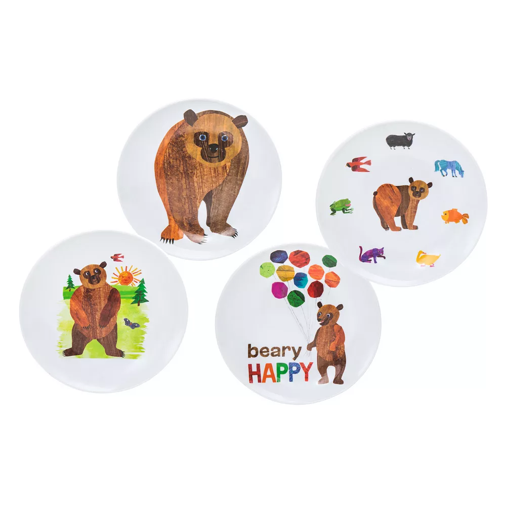 Godinger Silver World Of Eric Carle "Brown Bear, Brown Bear, What Do You See?" 4-pc. Kids' Melamine Plate Set 1 Godinger Silver World Of Eric Carle "Brown Bear, Brown Bear, What Do You See?" 4-pc. Kids' Melamine Plate Set