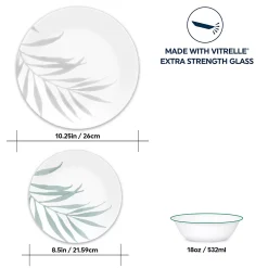Corelle Solar Print 12-pc. Dinnerware Set -Mikasa Sales 5726292 ALT4