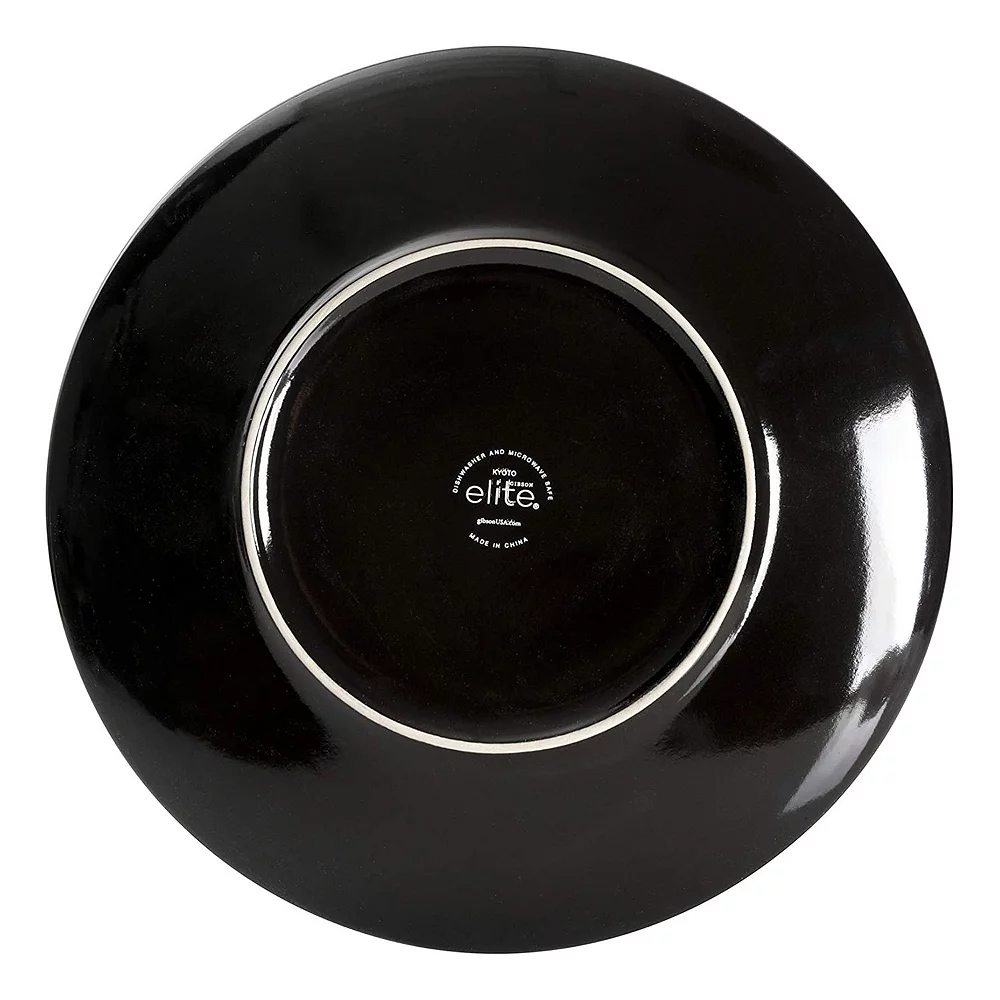 Gibson Living Gibson Elite Kyoto 16 Piece Double Bowl Dinnerware Set, Service For 4, Teal 4 Gibson Living Gibson Elite Kyoto 16 Piece Double Bowl Dinnerware Set, Service For 4, Teal - Image 4