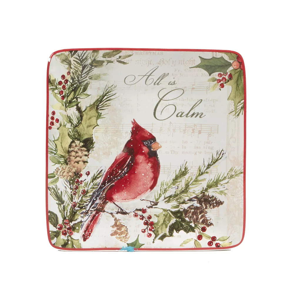 Certified International Silent Night 4-pc. Canape Plate Set 2 Certified International Silent Night 4-pc. Canape Plate Set - Image 2