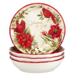 Certified International Winters Medley 4-pc. Soup Bowl Set