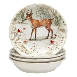 Certified International Winters Walk 4-pc. Soup Bowl Set