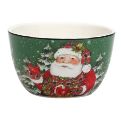 Certified International Christmas Lodge Santa 4-pc. Ice Cream Bowl Set -Mikasa Sales 5829293 ALT3