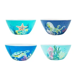 Celebrate Together Summer Celebrate Together™ Summer Sea Creature 4-pc. Melamine Cereal Bowl Set
