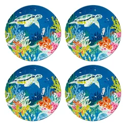Celebrate Together Summer Celebrate Together™ Summer Sea Creature 4-pc. Melamine Dinner Plate Set