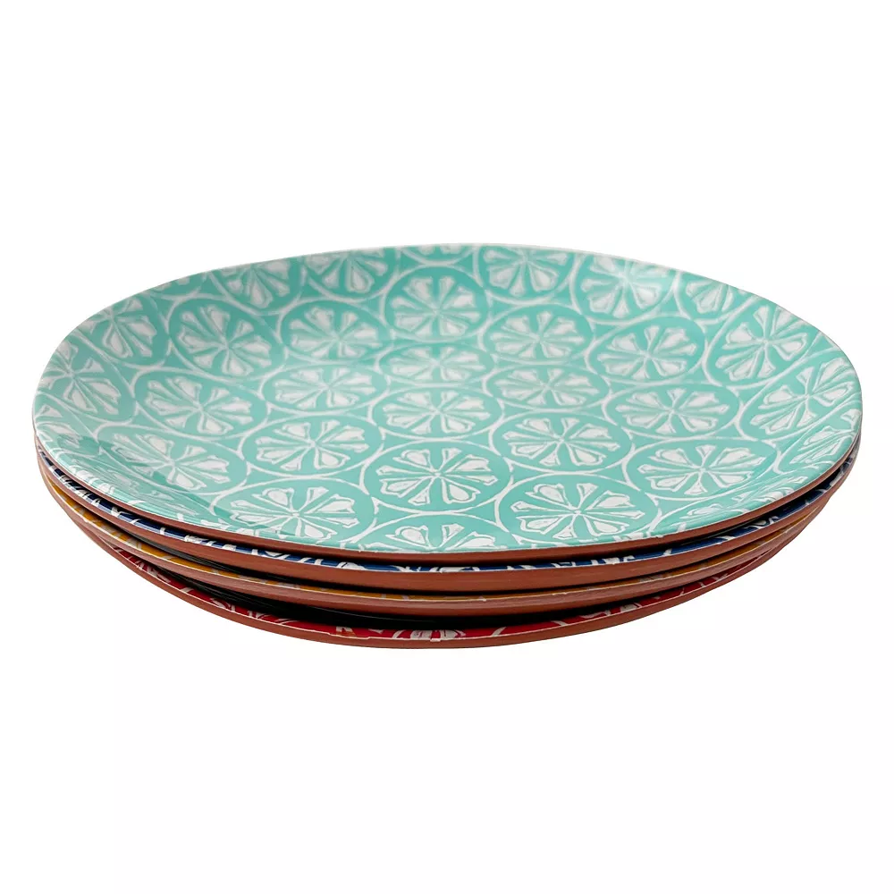 Food Network™ Mesa Feliz 4-pc. Melamine Salad Plate Set 2 Food Network™ Mesa Feliz 4-pc. Melamine Salad Plate Set - Image 2