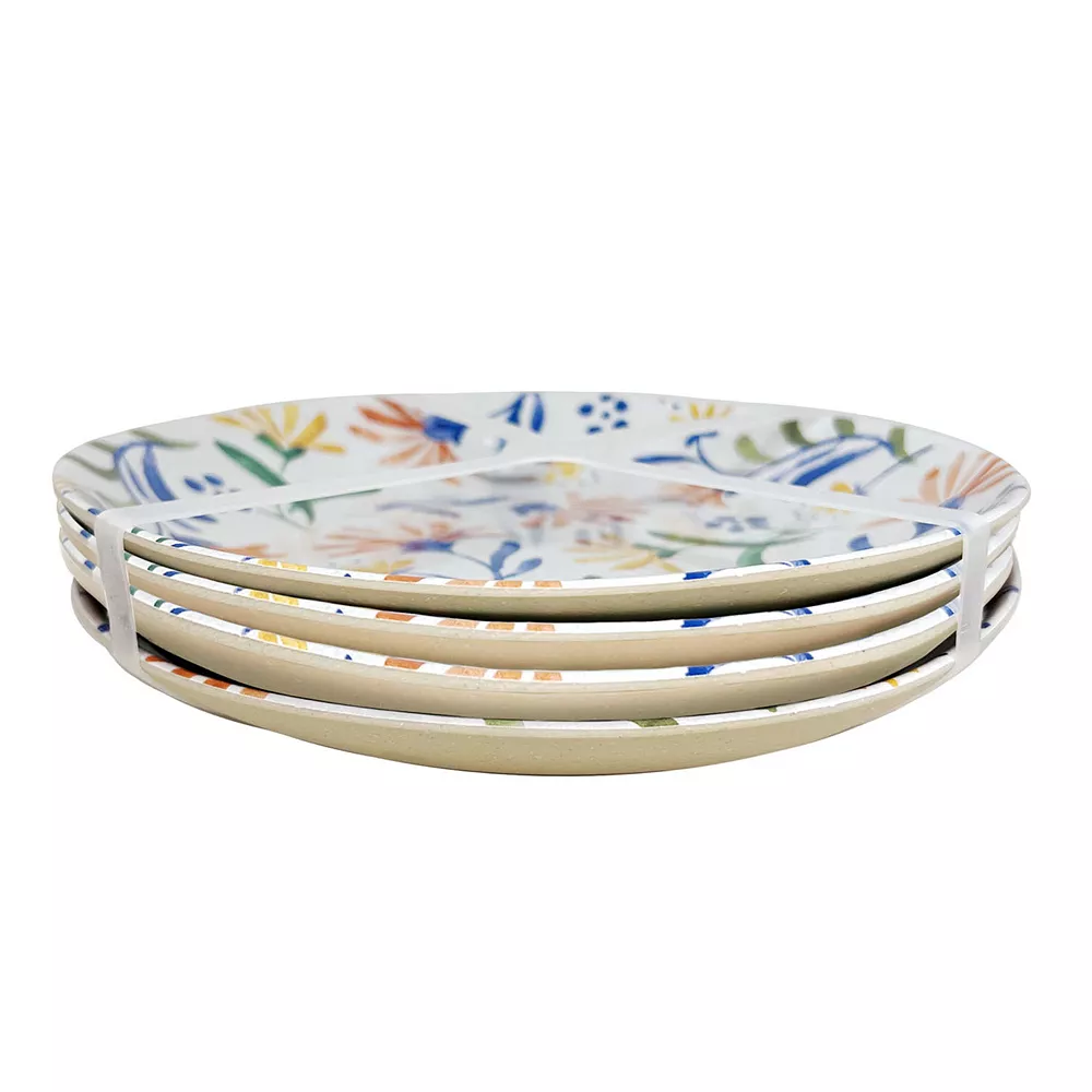 Food Network™ Sorrento 4-pc. Melamine Salad Plate Set 2 Food Network™ Sorrento 4-pc. Melamine Salad Plate Set - Image 2